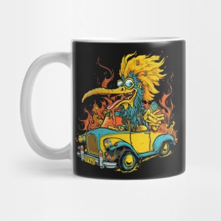 Hot Rod Monster Bird Mug